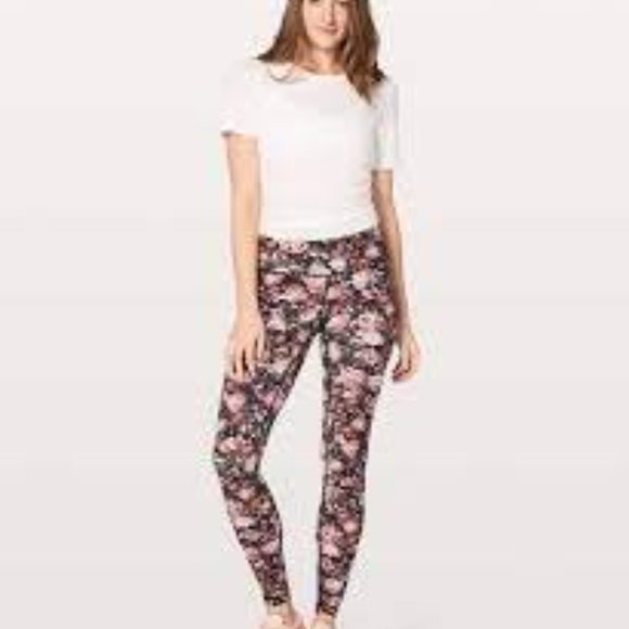 Lululemon Floral Wunder Under Hi-Rise Nulux size 10 - Picture 5 of 6